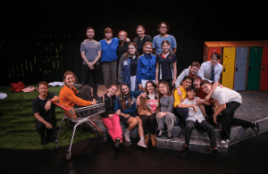 The cast and crew of ATYP's production of SCAB